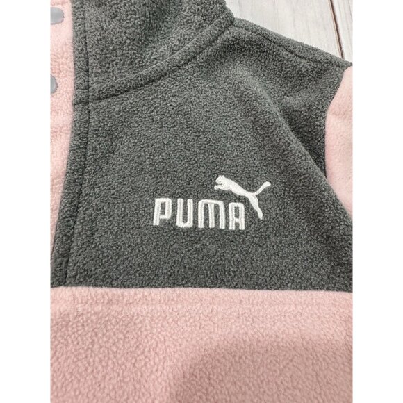PUMA Fleece Sweater Girls Size Medium 7-8 Soft - Picture 3 of 10